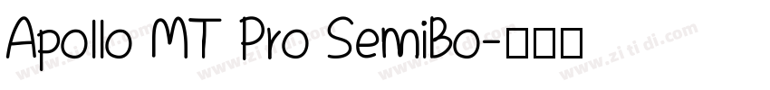 Apollo MT Pro SemiBo字体转换